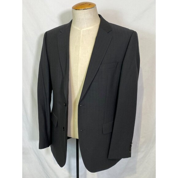 Hugo Boss Luxury Dark Gray Wool Blazer Sport Coat Jacket Two Button Men's Sz 42R - Picture 7 of 16
